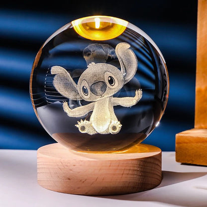 Stitch 3D Crystal ball