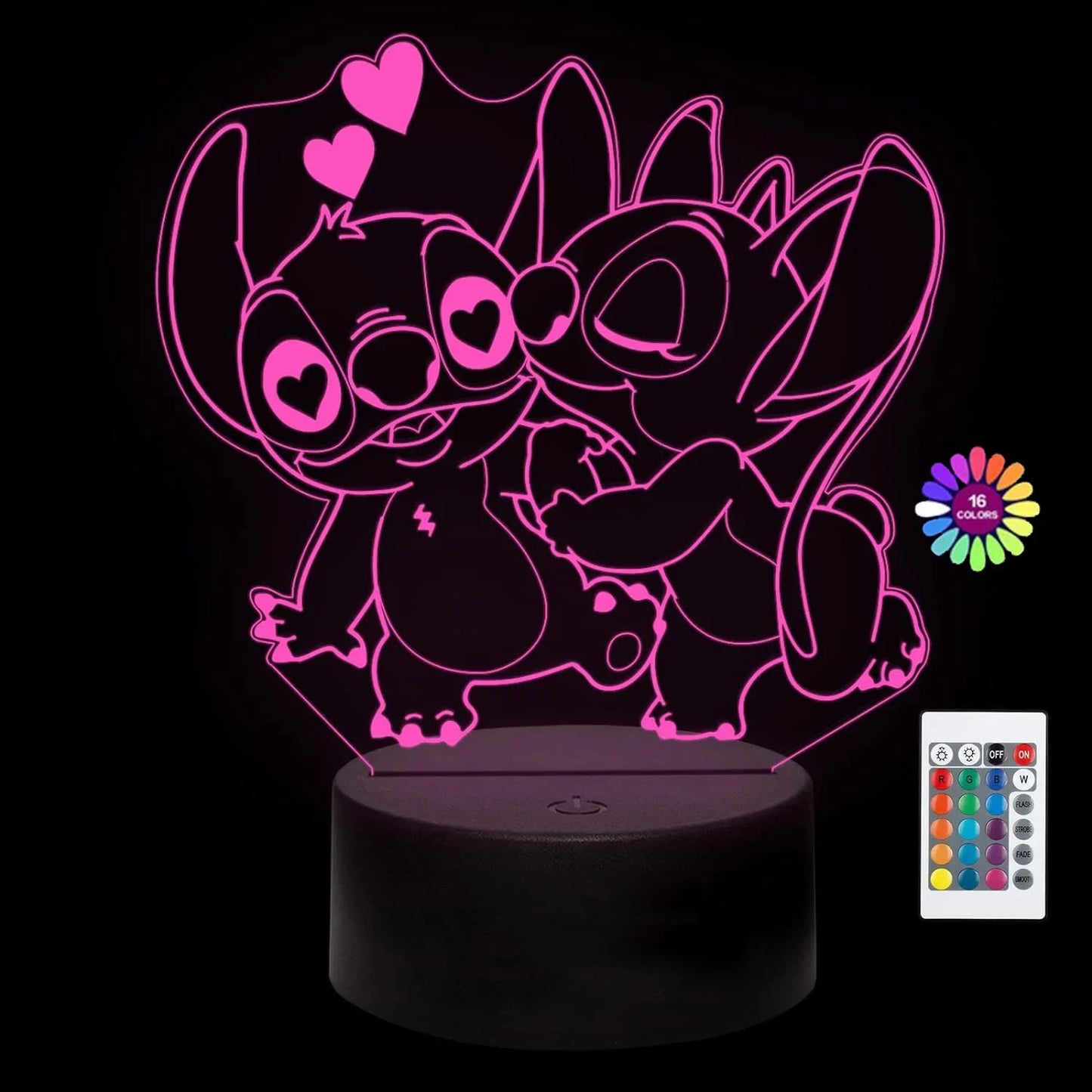 3D Illusion Stitch Night Light